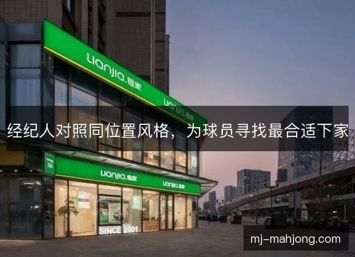 经纪人对照同位置风格，为球员寻找最合适下家